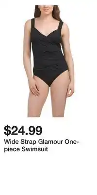 TJ Maxx Wide Strap Glamour One-piece Swimsuit offer