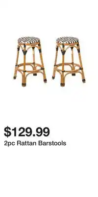 TJ Maxx 2pc Rattan Barstools offer