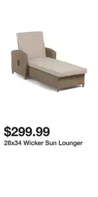 TJ Maxx 28x34 Wicker Sun Lounger offer