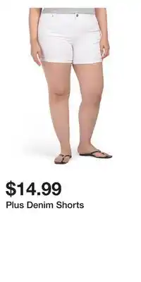 TJ Maxx Plus Denim Shorts offer