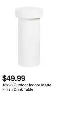 TJ Maxx 13x28 Outdoor Indoor Matte Finish Drink Table offer