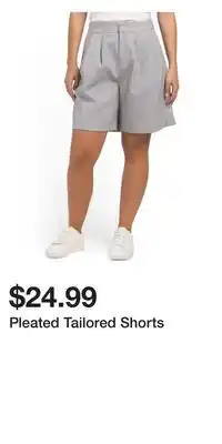 TJ Maxx Pleated Tailored Shorts offer