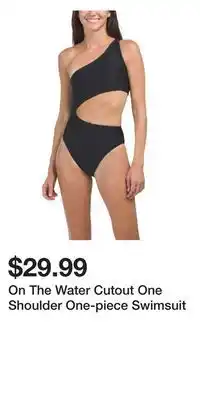 TJ Maxx On The Water Cutout One Shoulder One-piece Swimsuit offer