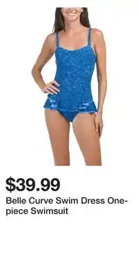 TJ Maxx Belle Curve Swim Dress One-piece Swimsuit offer