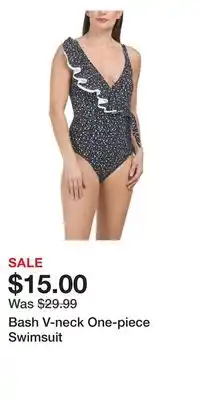 TJ Maxx Bash V-neck One-piece Swimsuit offer