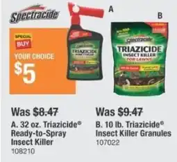 The Home Depot Triazicide insect killer granules offer