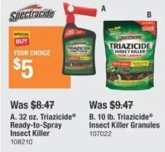 The Home Depot Triazicide insect killer granules offer
