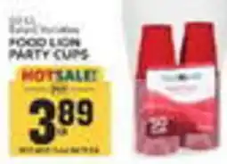 Food Lion Food lion party cups offer