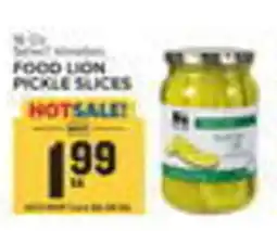 Food Lion Pickle slices offer