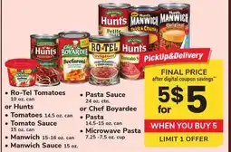 ACME Ro-Tel Tomatoes 10 oz. can or Hunts Tomatoes 14.5 oz. can offer