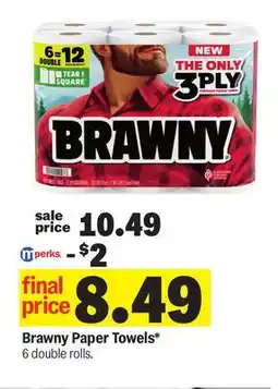 Meijer Brawny Paper Towels offer