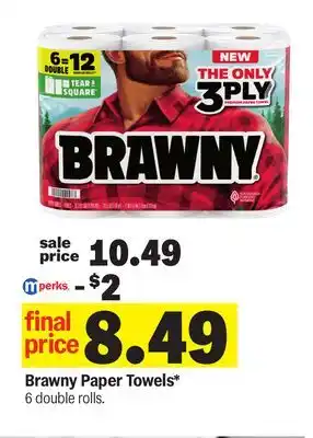 Meijer Brawny Paper Towels offer