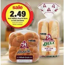 Meijer Aunt Millie's Hearth Buns or Deli Sub Buns offer