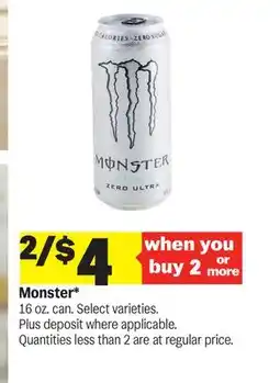 Meijer Monster offer