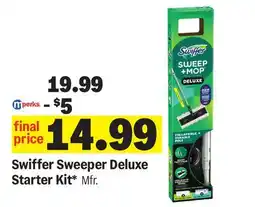 Meijer Swiffer Sweeper Deluxe Starter Kit offer