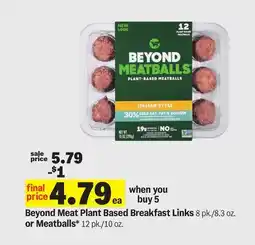 Meijer Beyond Meat Plant Based Breakfast Links offer