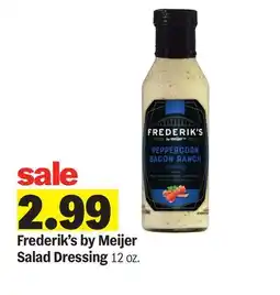 Meijer Frederik's by Meijer Salad Dressing offer