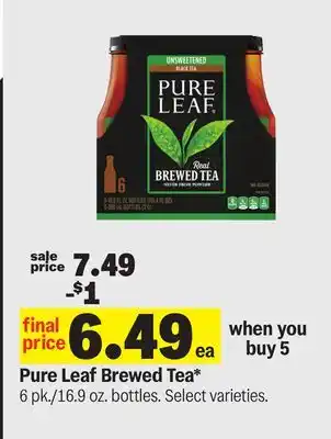 Meijer Pure Leaf Brewed Tea offer