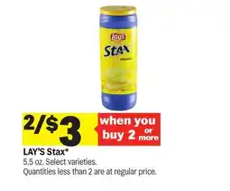 Meijer LAY'S Stax offer