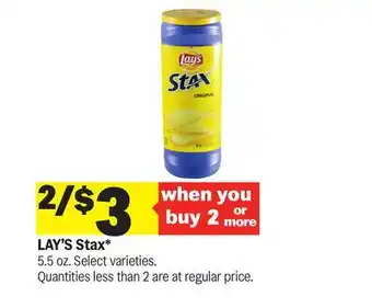 Meijer LAY'S Stax offer