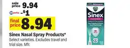 Meijer Sinex Nasal Spray Products offer