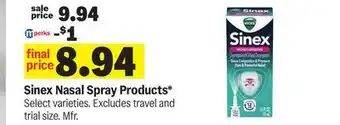 Meijer Sinex Nasal Spray Products offer