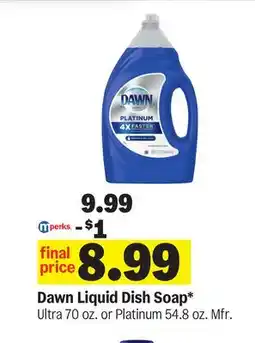 Meijer Dawn Liquid Dish Soap offer