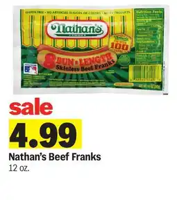 Meijer Nathan's Beef Franks offer