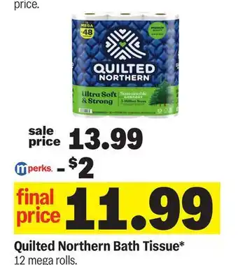 Meijer Quilted Northern Bath Tissue offer