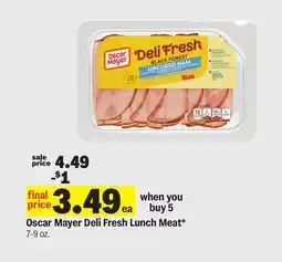 Meijer Oscar Mayer Deli Fresh Lunch Meat offer