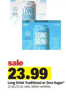 Meijer Long Drink Traditional or Zero Sugar offer