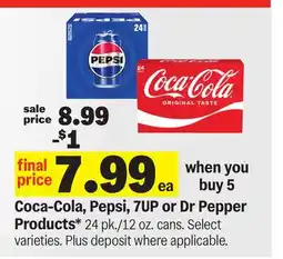 Meijer Coca-Cola, Pepsi, 7UP or Dr Pepper Products offer