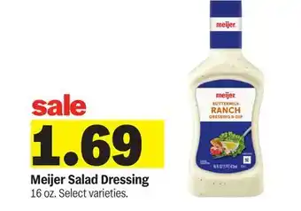 Meijer Meijer Salad Dressing offer