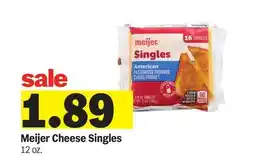 Meijer Meijer Cheese Singles offer