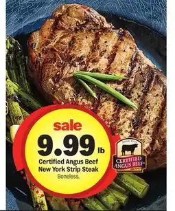 Meijer Certified Angus Beef New York Strip Steak offer