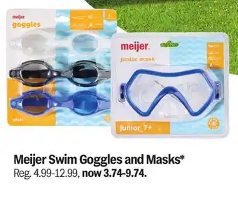 Meijer Meijer Swim Goggles and Masks offer