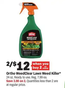 Meijer Ortho WeedClear Lawn Weed Killer offer