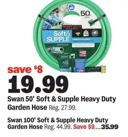 Meijer Swan 50' Soft & Supple Heavy Duty Garden Hose offer