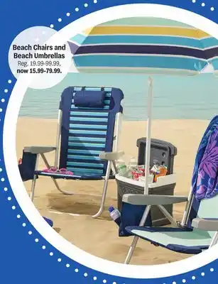Meijer Beach Chairs and Beach Umbrellas offer