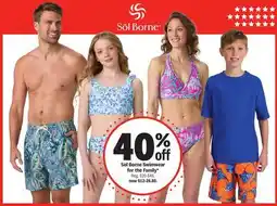 Meijer Sol Borne Swimwear for the Family offer
