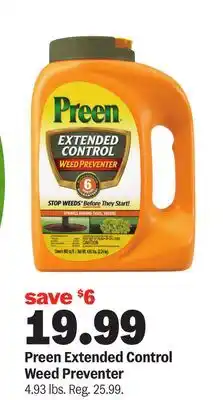 Meijer Preen Extended Control Weed Preventer offer
