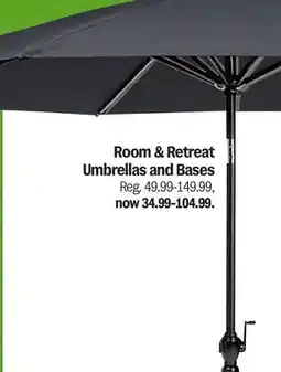 Meijer Room & Retreat Umbrellas and Bases offer
