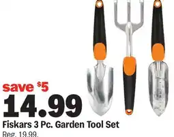Meijer Fiskars 3 Pc. Garden Tool Set offer
