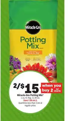 Meijer Miracle-Gro Potting Mix offer