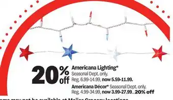 Meijer Americana Lighting offer