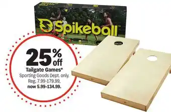 Meijer Tailgate Games offer