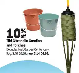 Meijer Tiki Citronella Candles and Torches offer