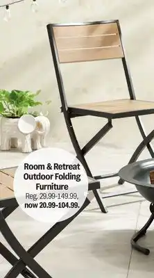 Meijer Room & Retreat Outdoor Folding Furniture offer