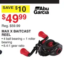 Dunham's Sports MAX X BAITCAST REEL offer