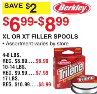 Dunham's Sports XL OR XT FILLER SPOOLS offer
